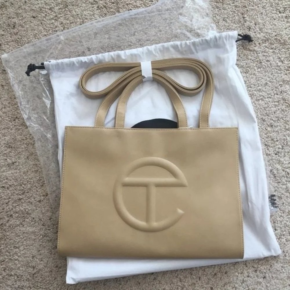 Telfar Medium Cream Shopping Bag